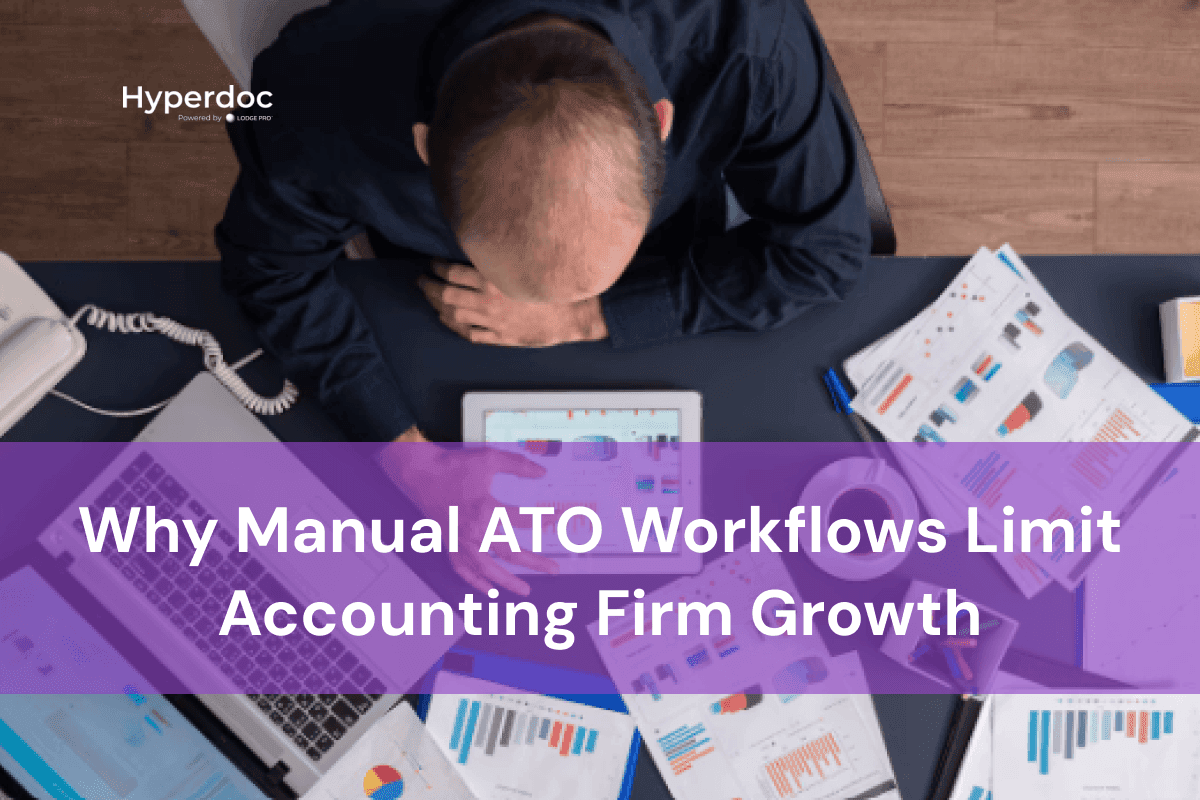 Comparison of manual ATO document workflows and an automated processing dashboard